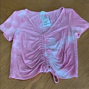 Pink Tiedye crop top